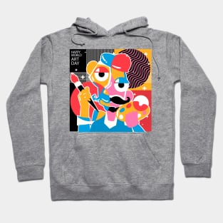 World Art Day Paint Hoodie